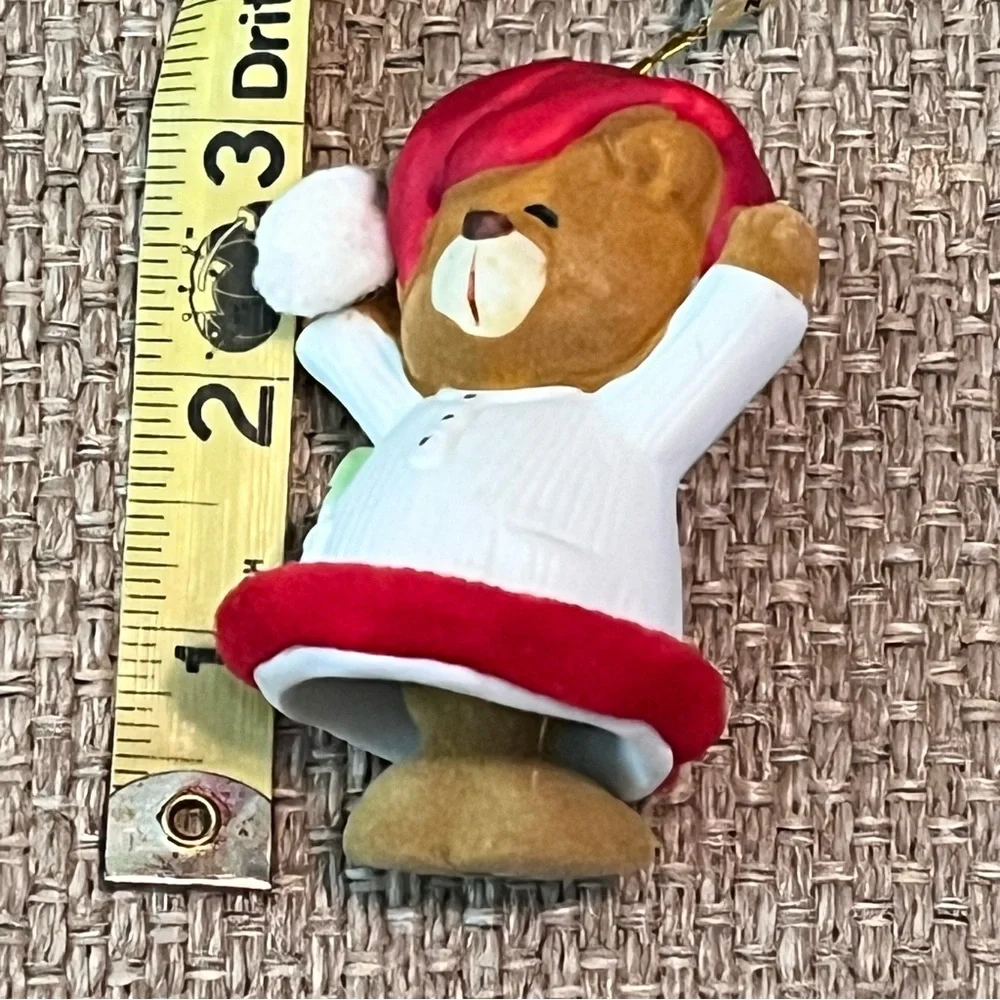 Jasco Soft ‘N Snoozy Chimers Sleepy Bear Bisque Porcelain Bell Ornament